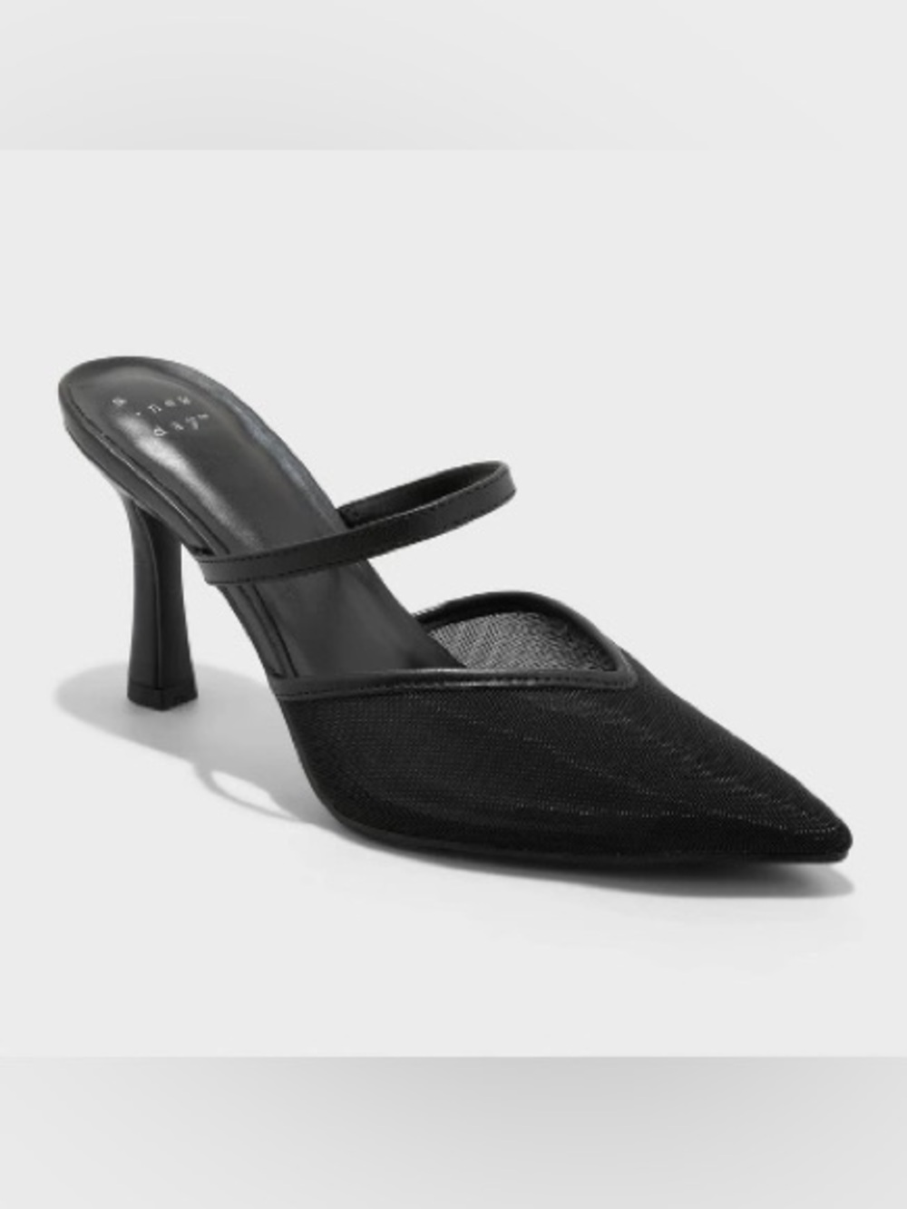 Sonia Mesh Mule Heels with Memory Foam Insole